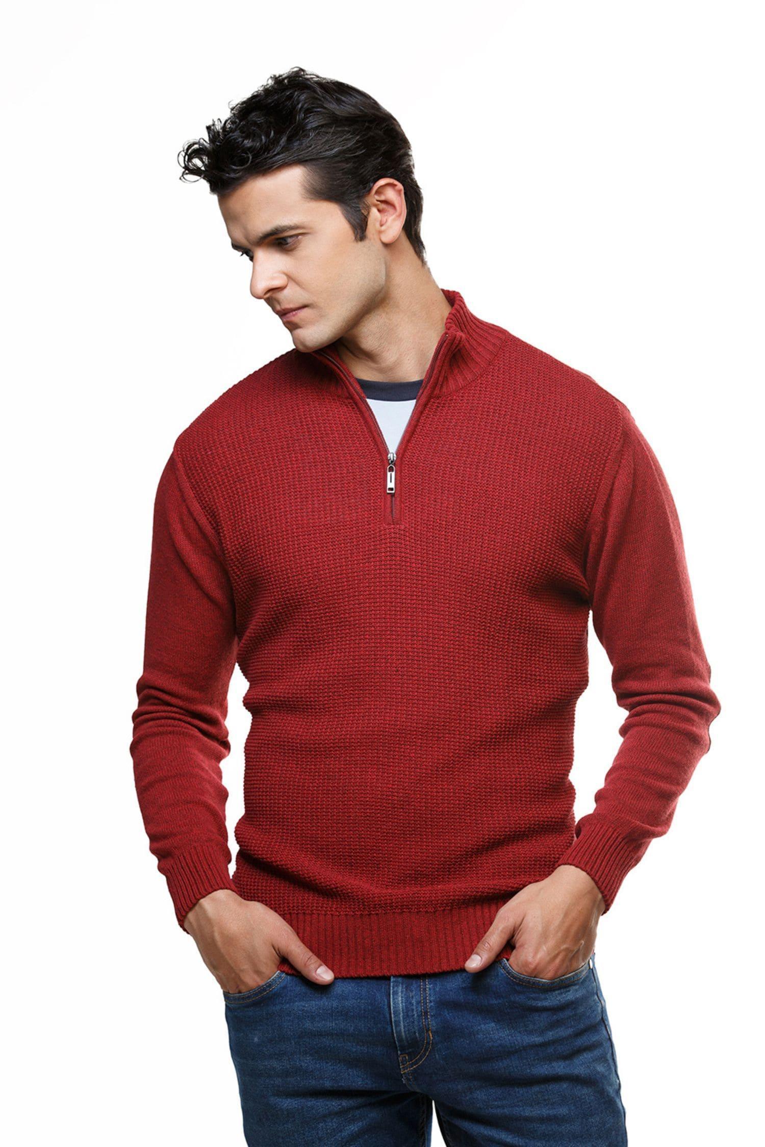 Suéter Tolú en algodón regenerado halfzip – Hombre